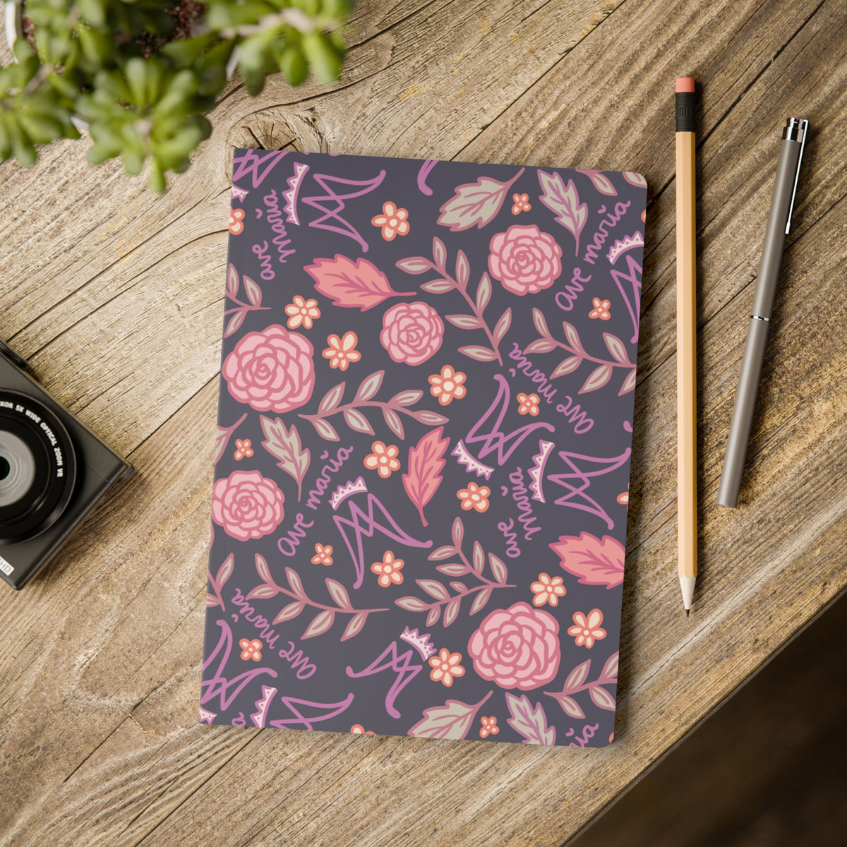 Auspice Maria - Midnight Roses - Softcover Prayer Journal