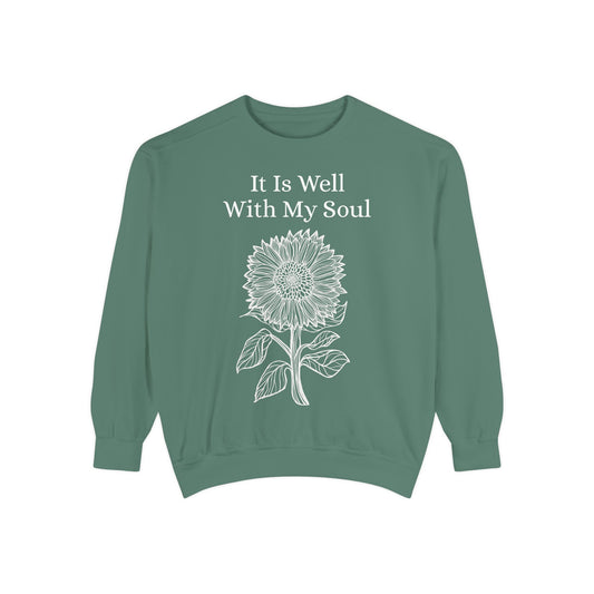 It Is Well With My Soul - Sunflower - Sweatshirt