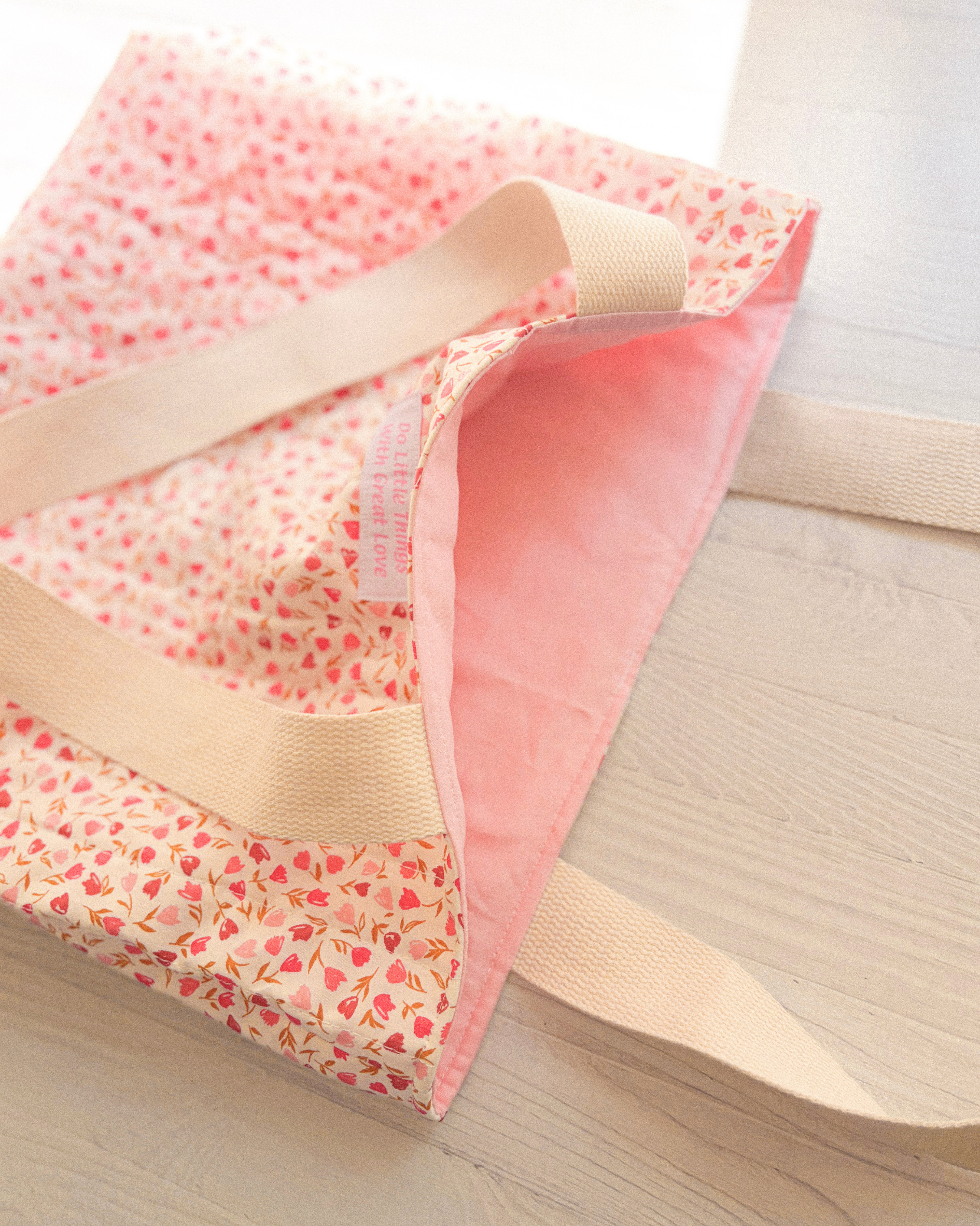 The Little Way - Handmade Quilted Tote Bag