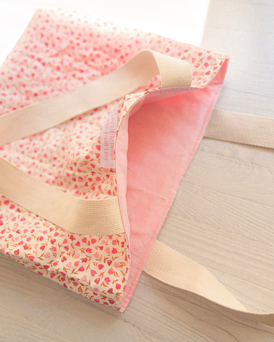 The Little Way - Handmade Quilted Tote Bag