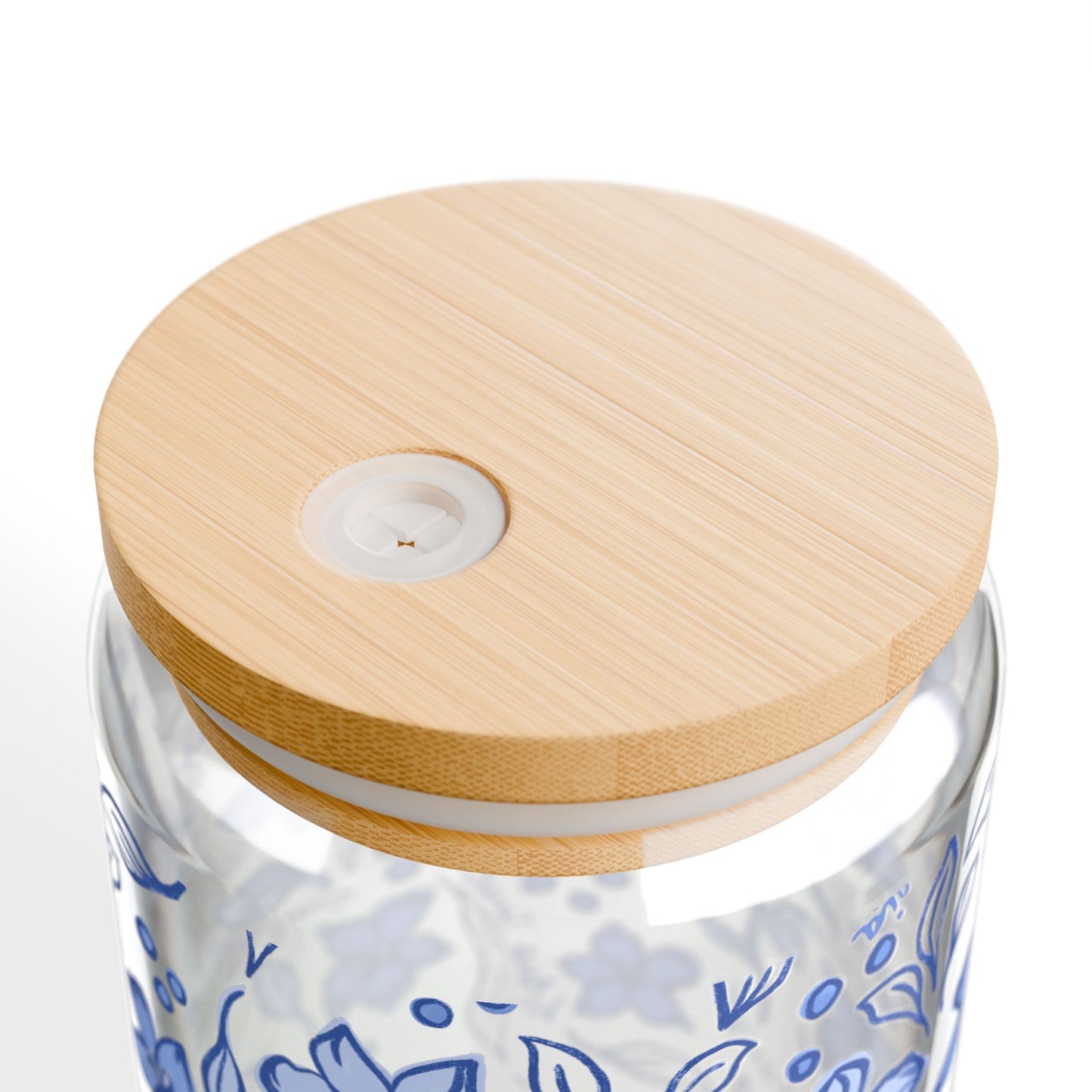 Marian Consecration -  Sipper Glass 16oz – Bamboo Lid Tumbler with Straw