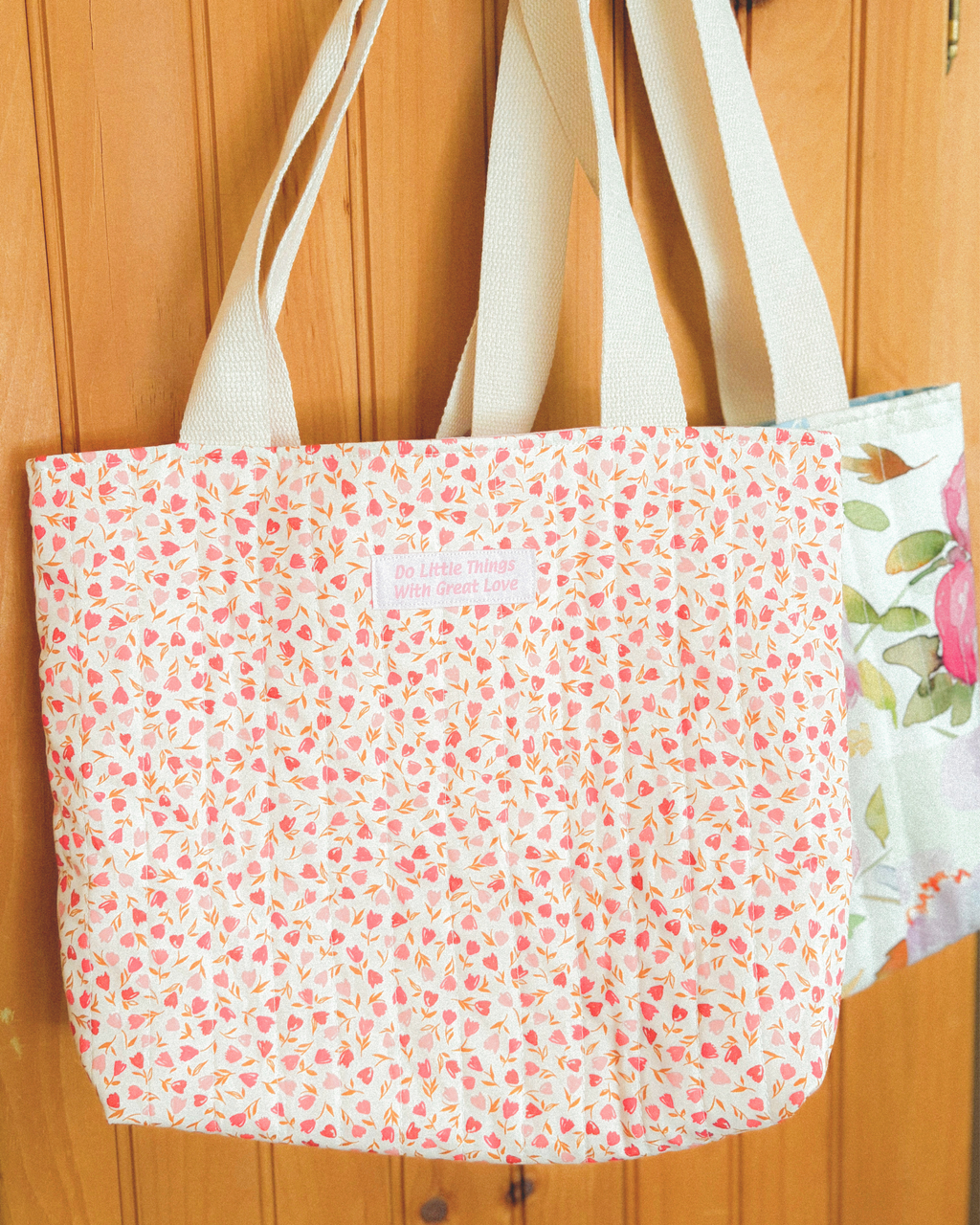 The Little Way - Handmade Quilted Tote Bag