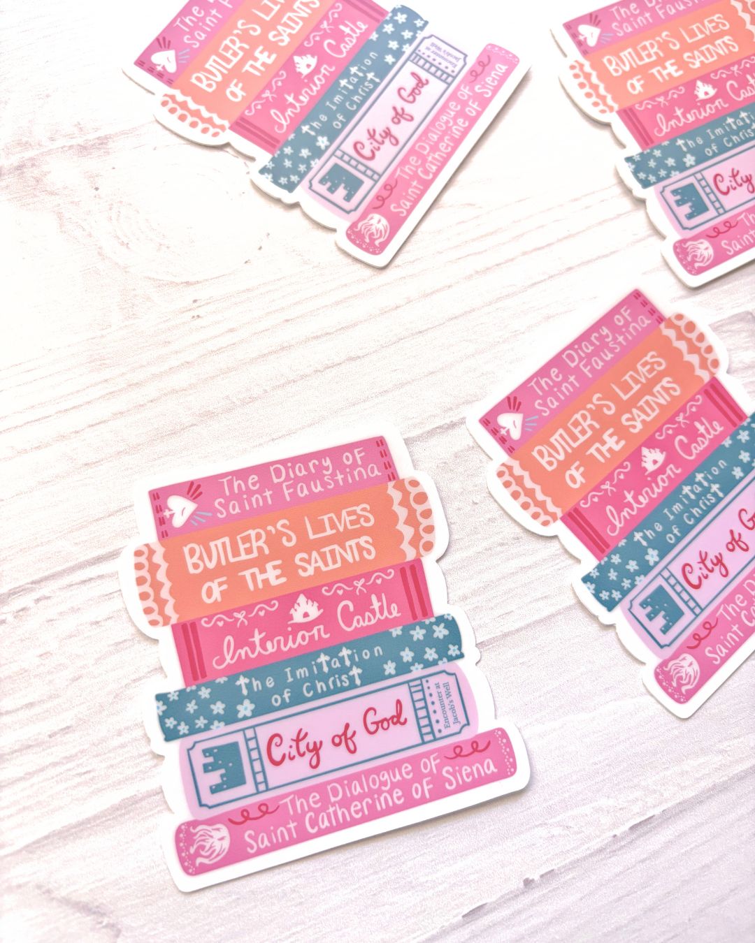 Spiritual Classics | Catholic Reading List - Vinyl Sticker