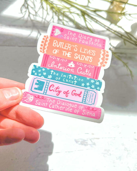 Spiritual Classics | Catholic Reading List - Vinyl Sticker