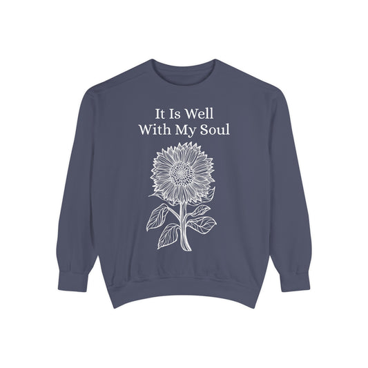 It Is Well With My Soul - Sunflower - Sweatshirt