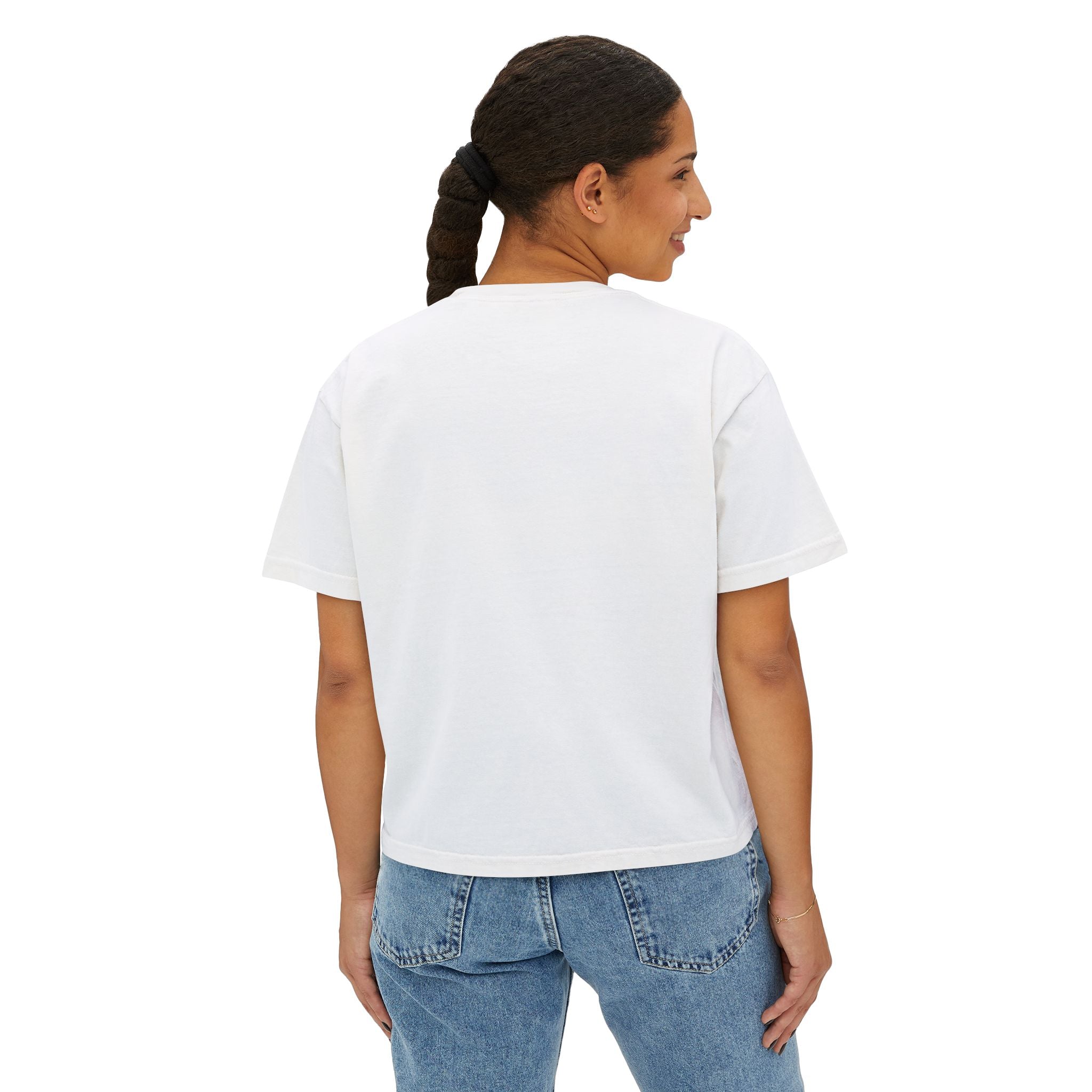 Shower of Roses Women's Boxy Tee | St. Therese Graphic T-shirt Printify