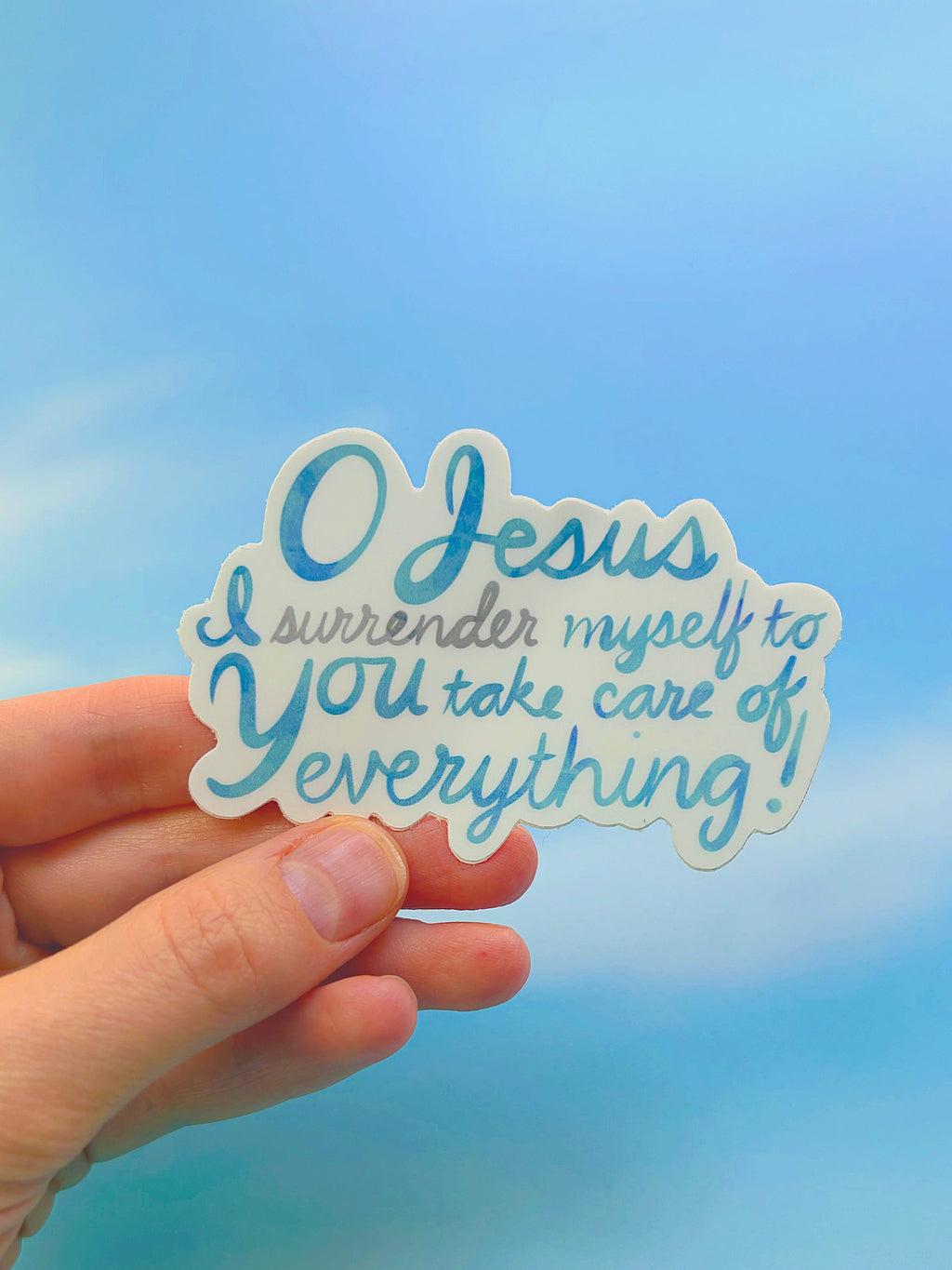 "The Surrender Prayer" - The Surrender Novena - Waterproof Vinyl Sticker