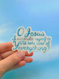 "The Surrender Prayer" - The Surrender Novena - Waterproof Vinyl Sticker