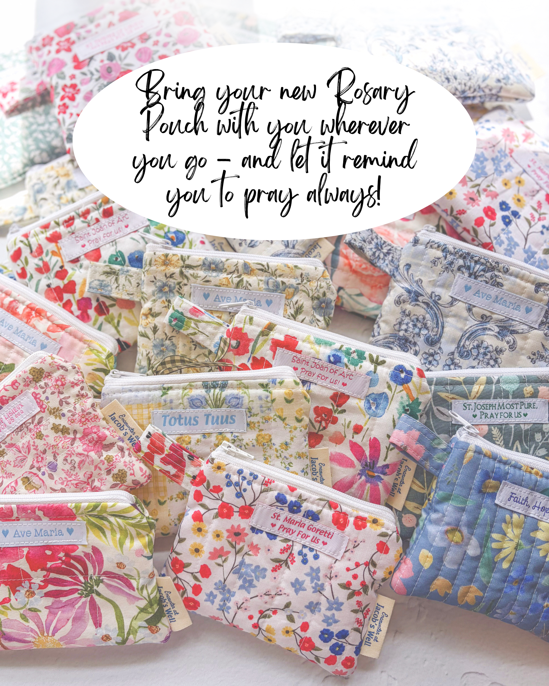 Design a Rosary Pouch - Custom Handmade Quilted Rosary Pouches Encounter At Jacob's Well
