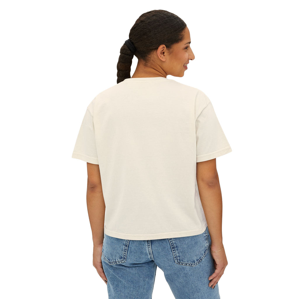 Shower of Roses Women's Boxy Tee | St. Therese Graphic T-shirt Printify