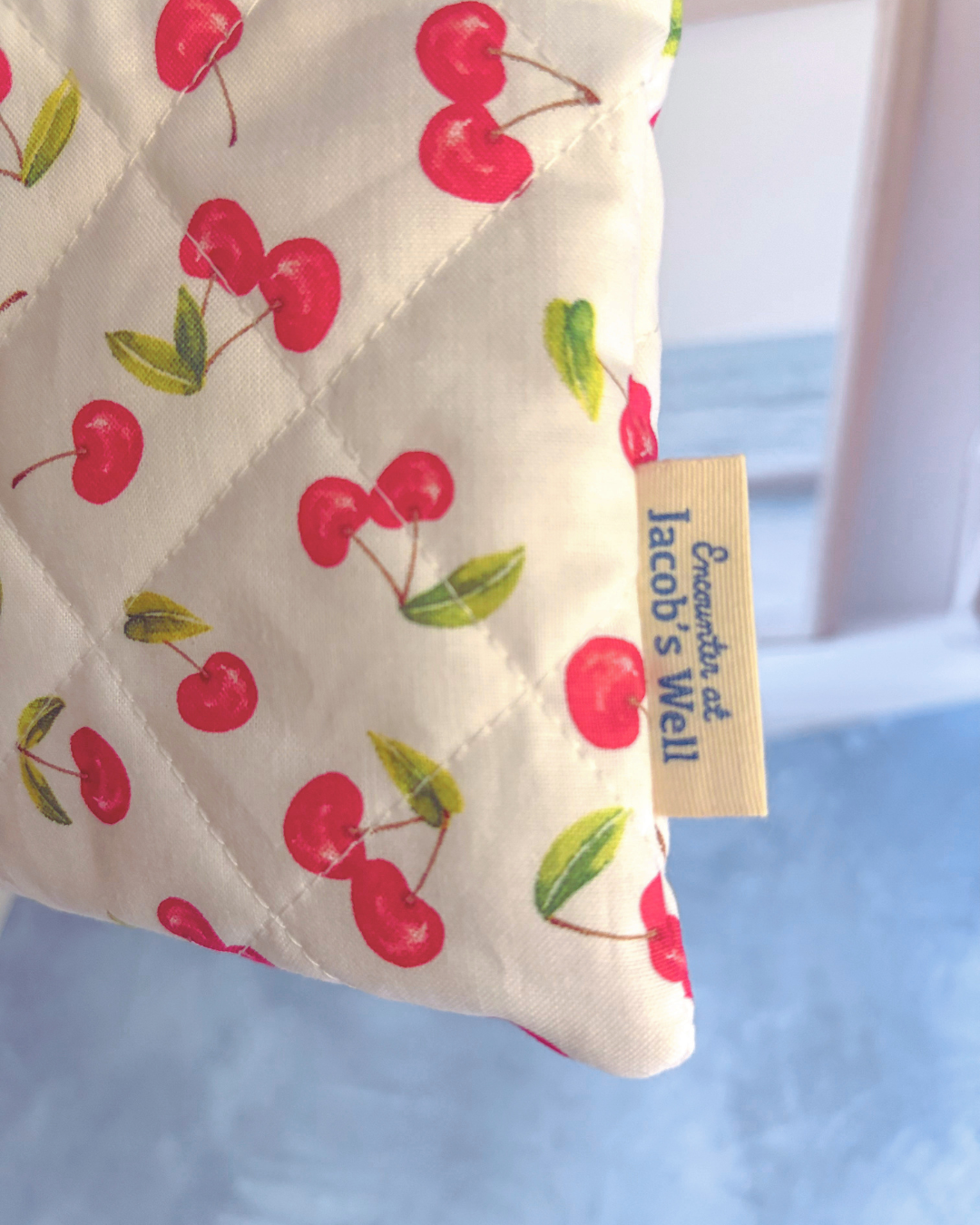 St. Teresa of Avila - Cheery Cherries - Prayer Card Pouch