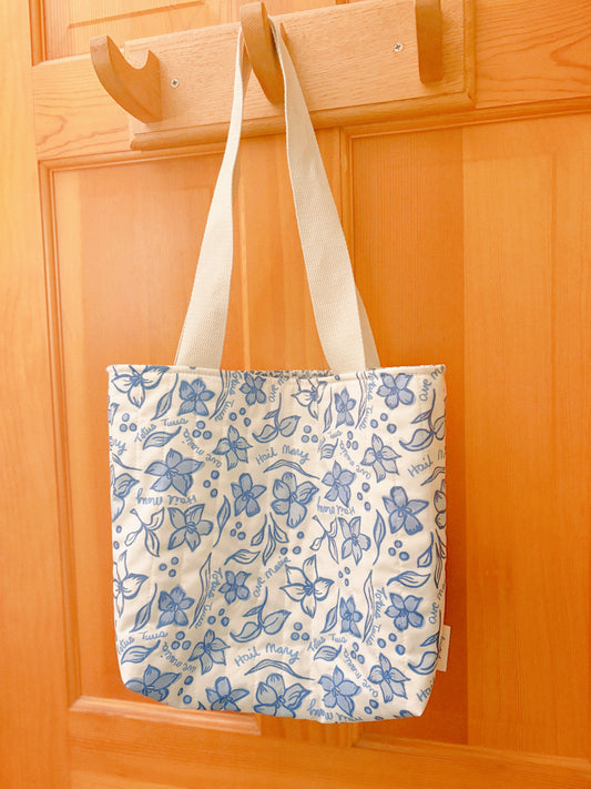 Marian Consecration Handmade Quilted Tote Bag - Mini