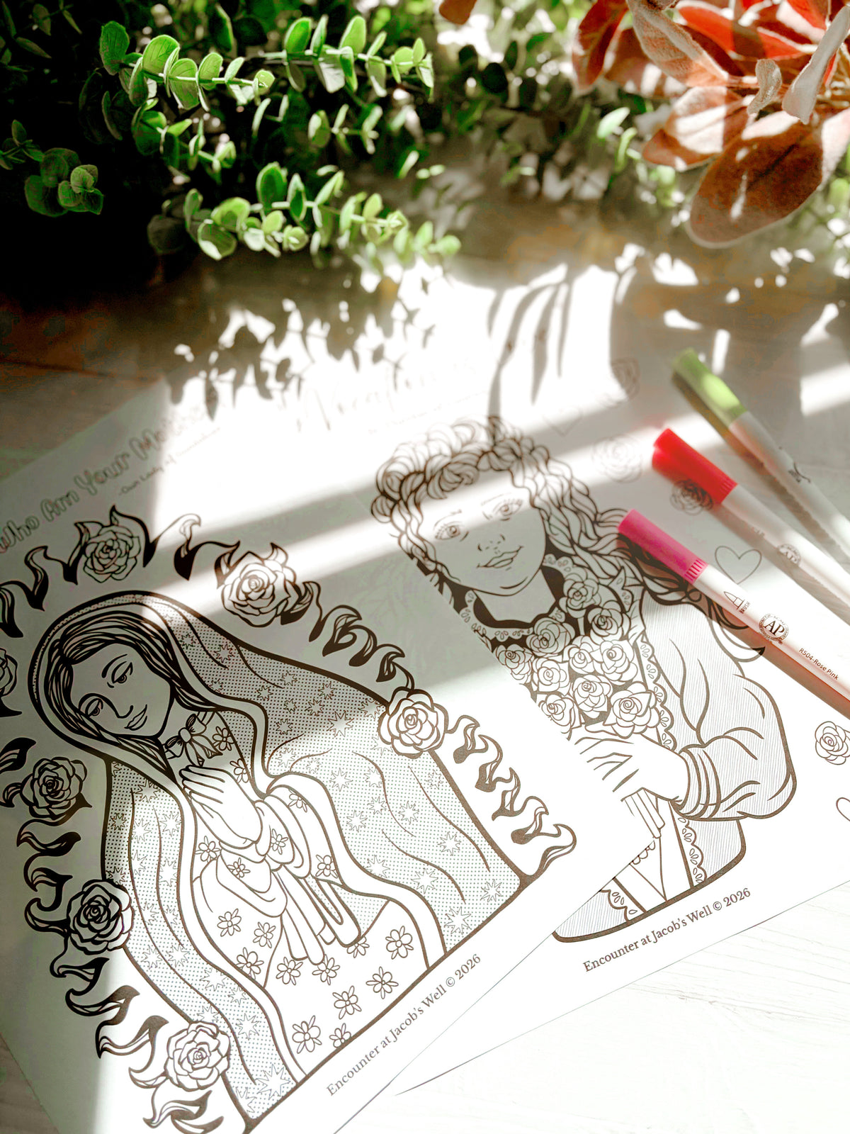 St. Therese Coloring Page - Digital Download