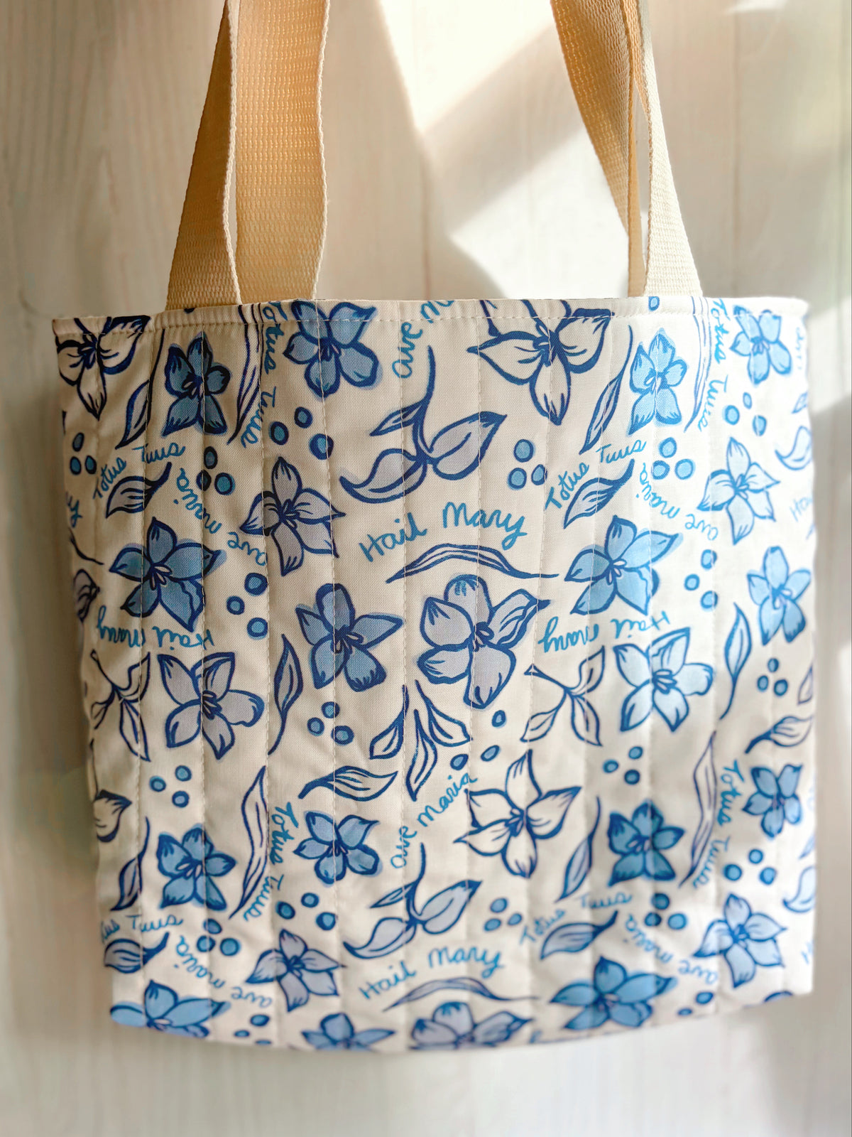 Marian Consecration Handmade Quilted Tote Bag - Mini