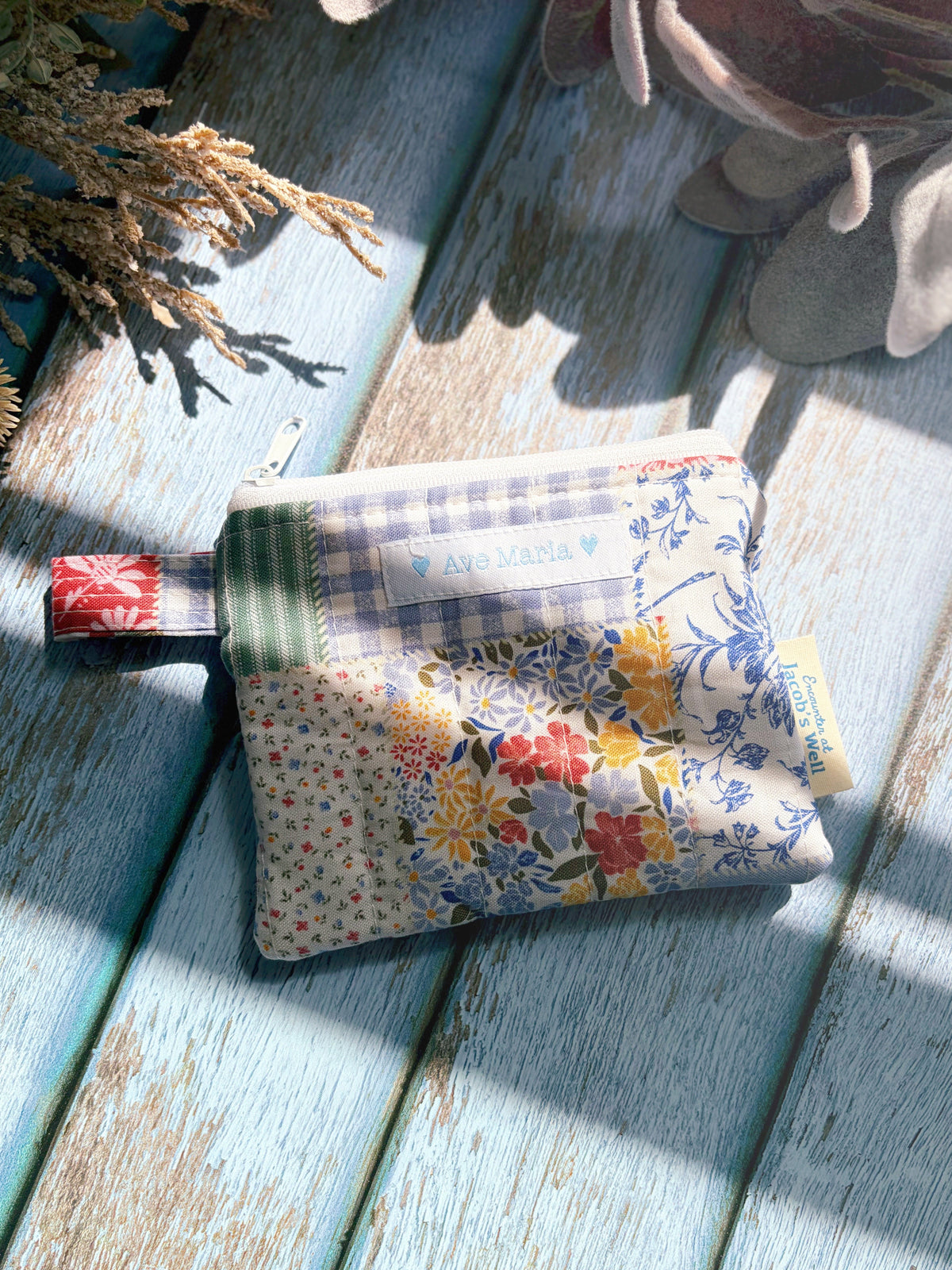 Ave Maria - Pretty Picnic- Rosary Pouch