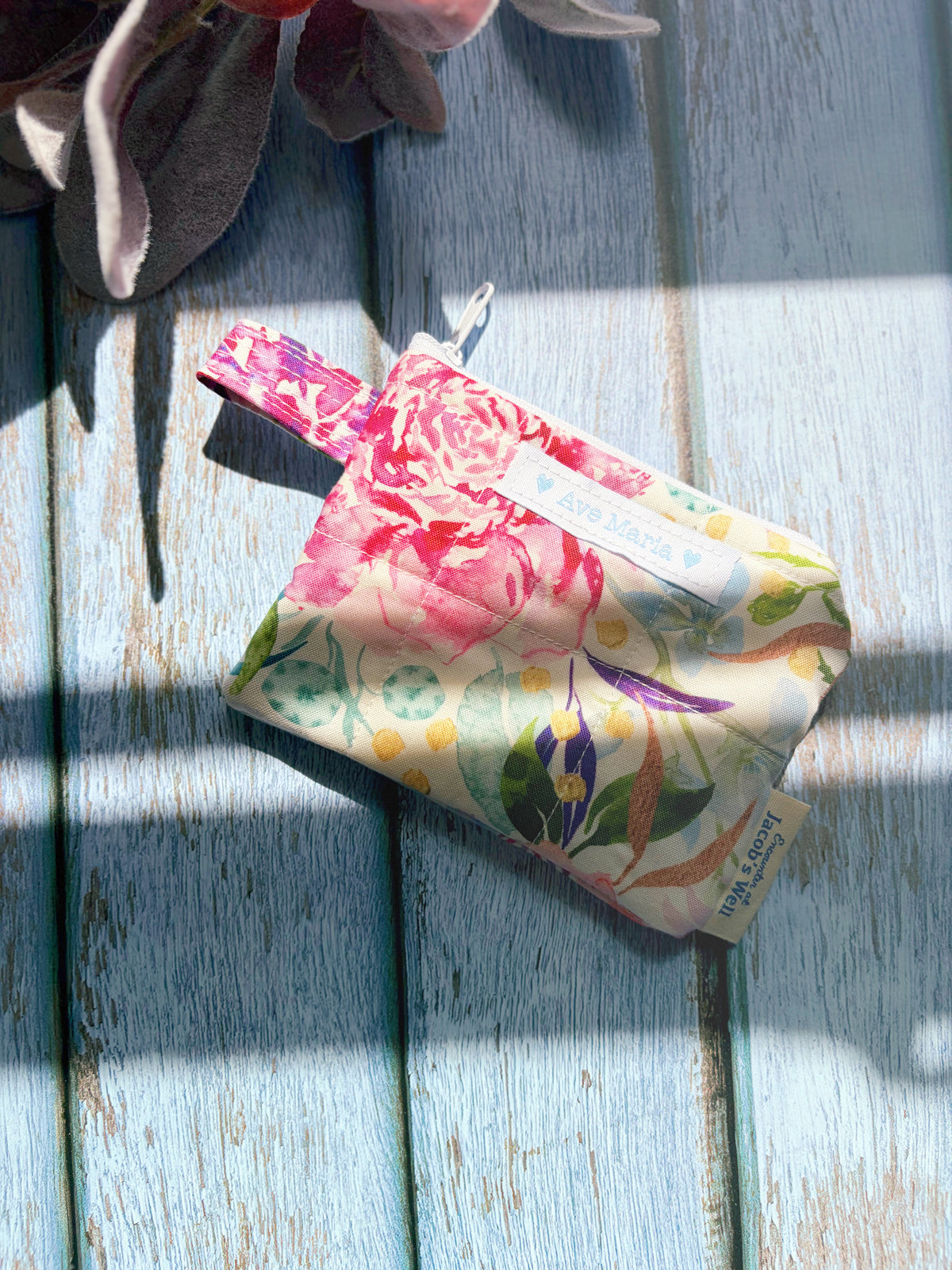 Ave Maria - Rosary Pouch - Tropical Floral