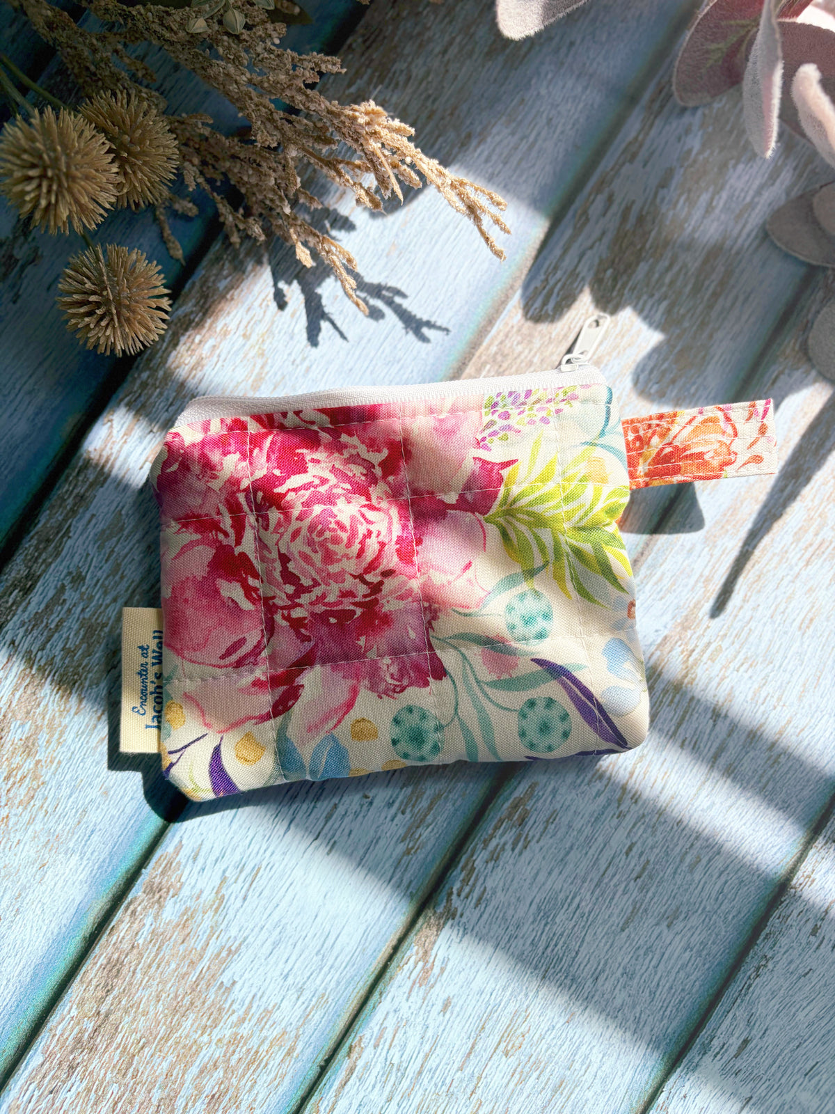 Ave Maria - Rosary Pouch - Tropical Floral