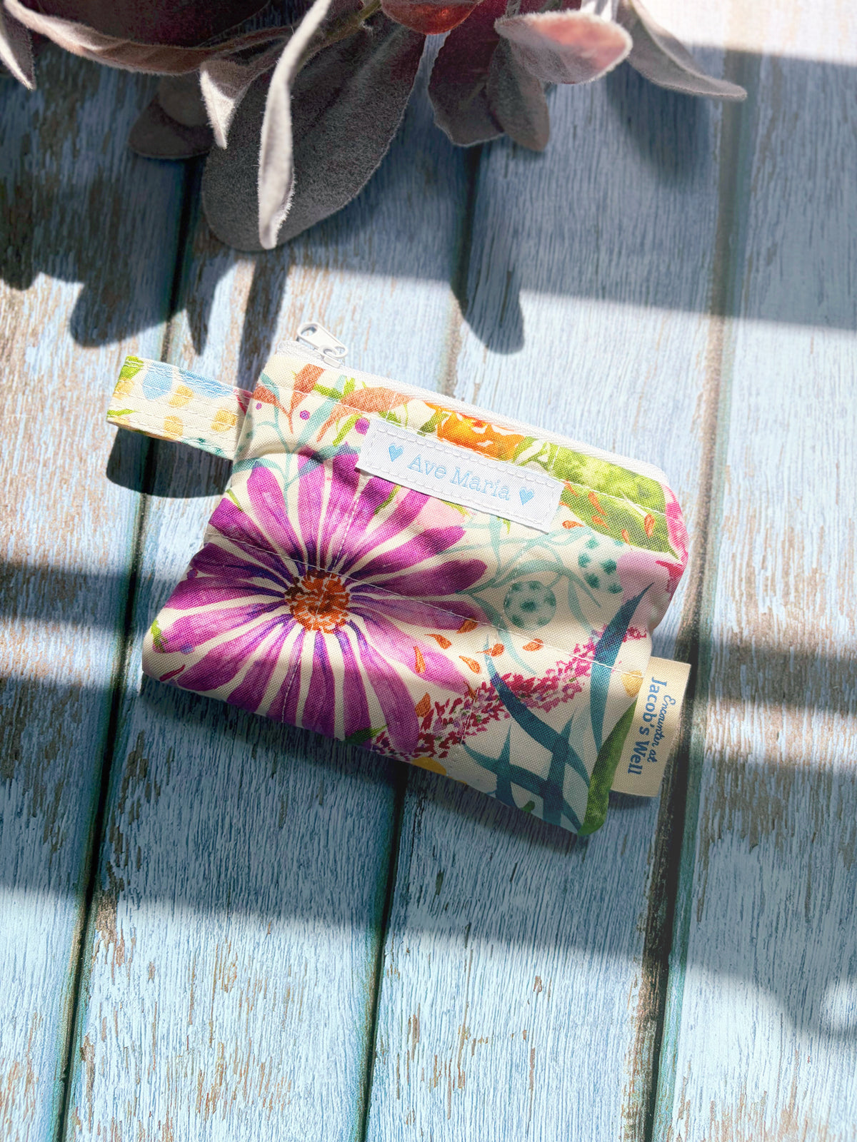 Ave Maria - Rosary Pouch - Tropical Floral