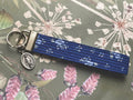 Sweet Little Flower - Marian Key Fob Wristlet - Catholic Keychain Encounter At Jacob's Well