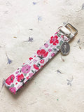 Little Flower Key Fob Wristlet - Catholic Keychain Encounter At Jacob's Well