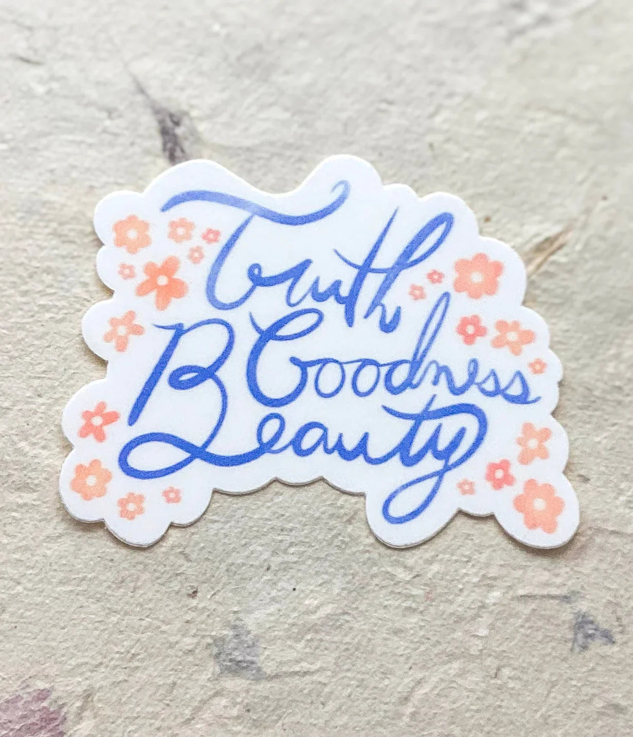 "Truth, Goodness, Beauty" - Waterproof Vinyl Sticker Encounter At Jacob's Well