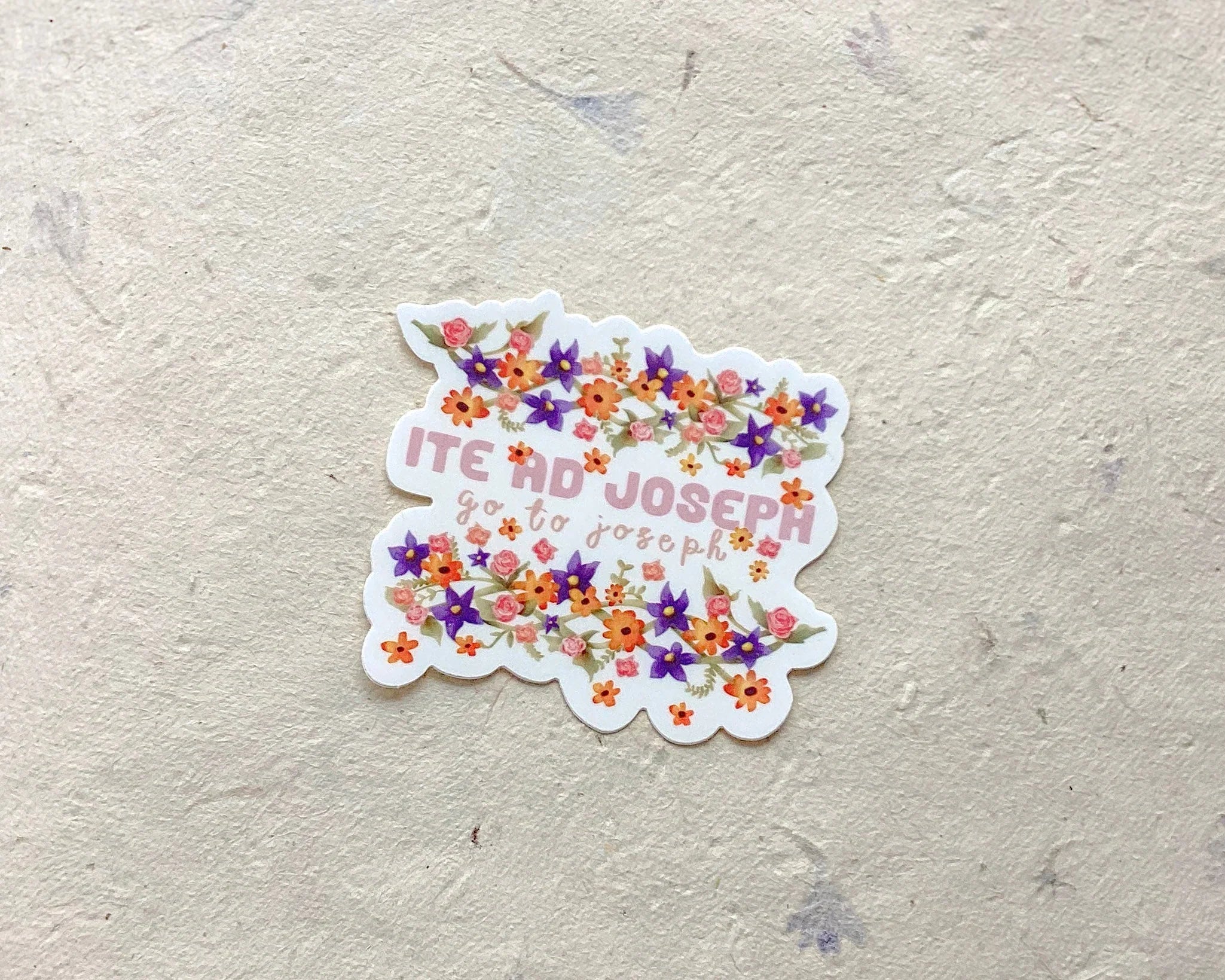 "ITE AD JOSEPH" - Go to Joseph! - Waterproof Vinyl Sticker Encounter At Jacob's Well