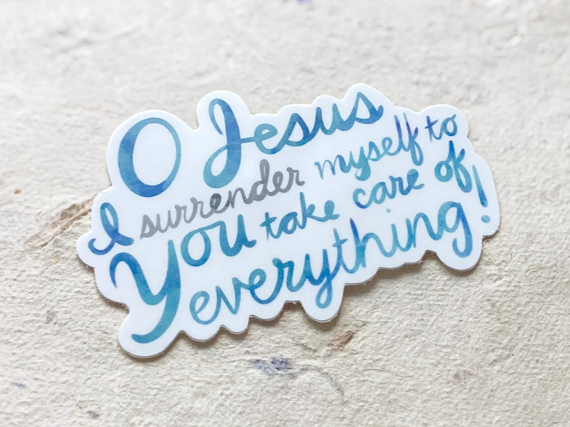 "The Surrender Prayer" - The Surrender Novena - Waterproof Vinyl Sticker Encounter At Jacob's Well