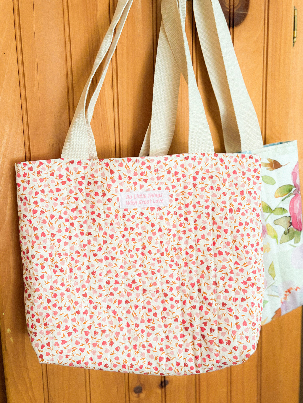 The Little Way - Handmade Quilted Tote Bag
