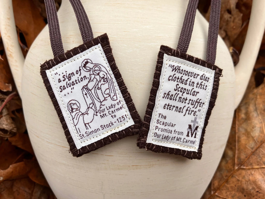 Brown Scapular of Our Lady of Mt. Carmel My Store