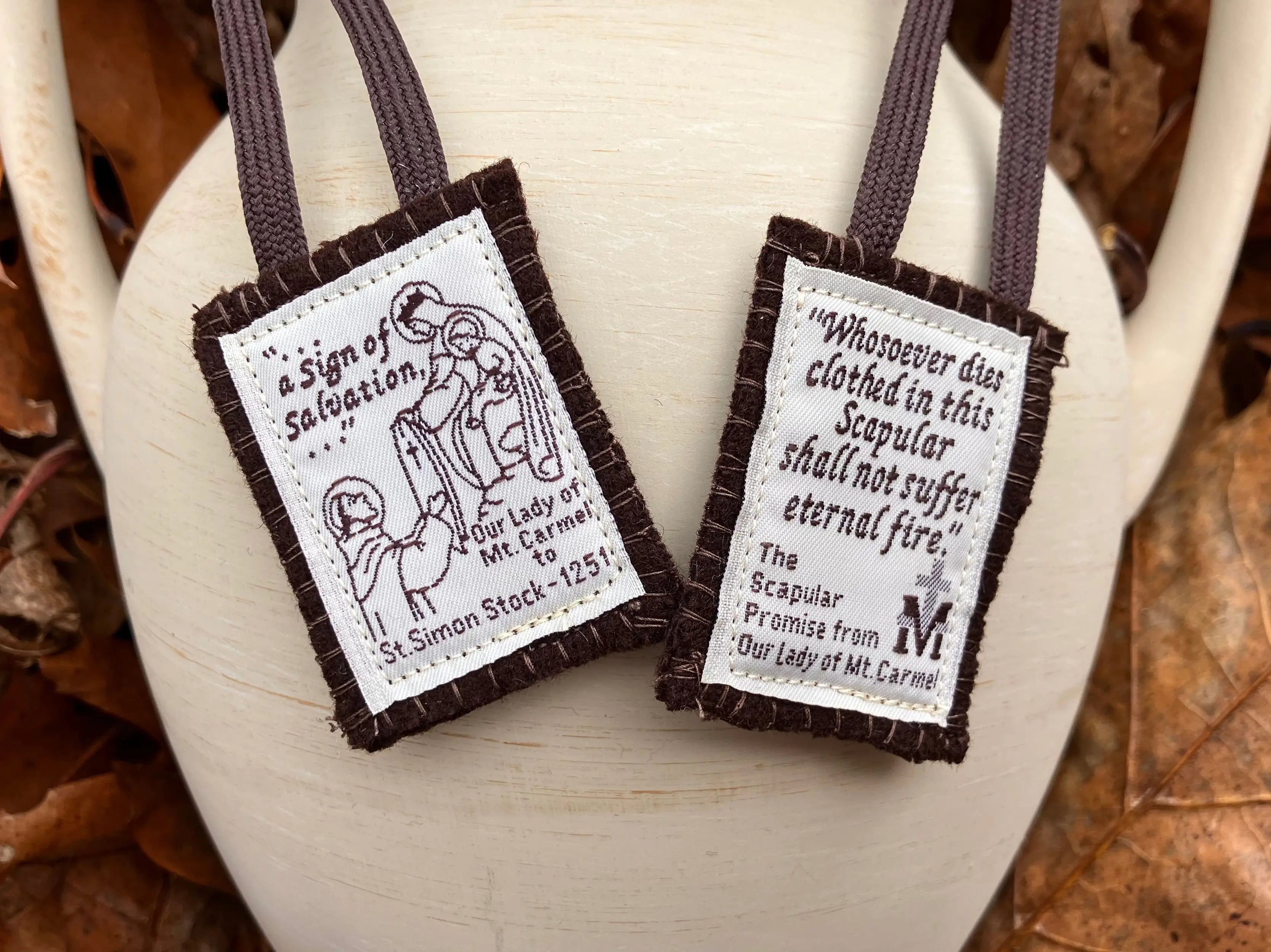 Brown Scapular of Our Lady of Mt. Carmel My Store