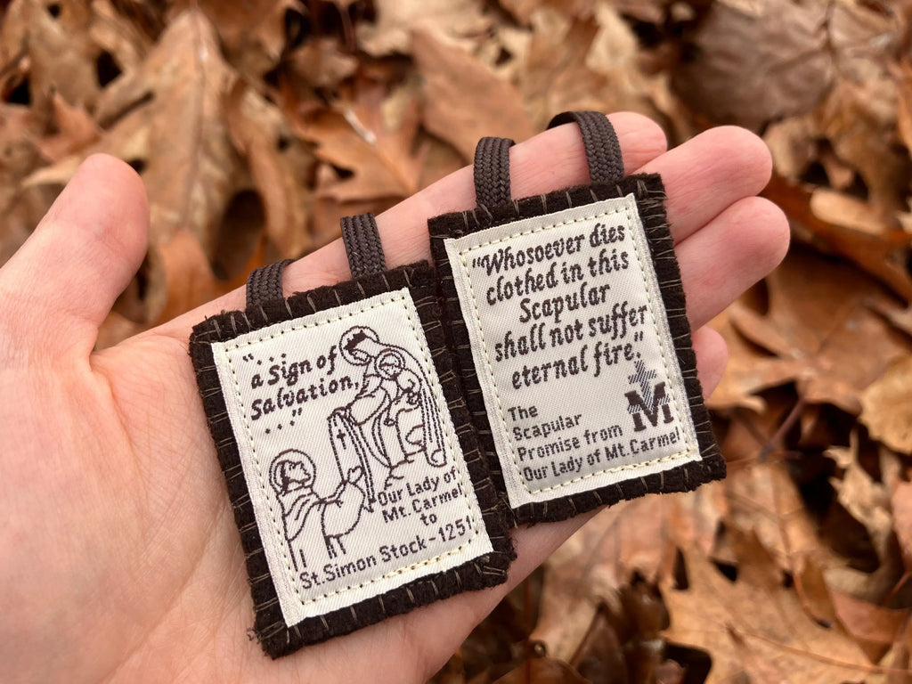 Brown Scapular of Our Lady of Mt. Carmel My Store