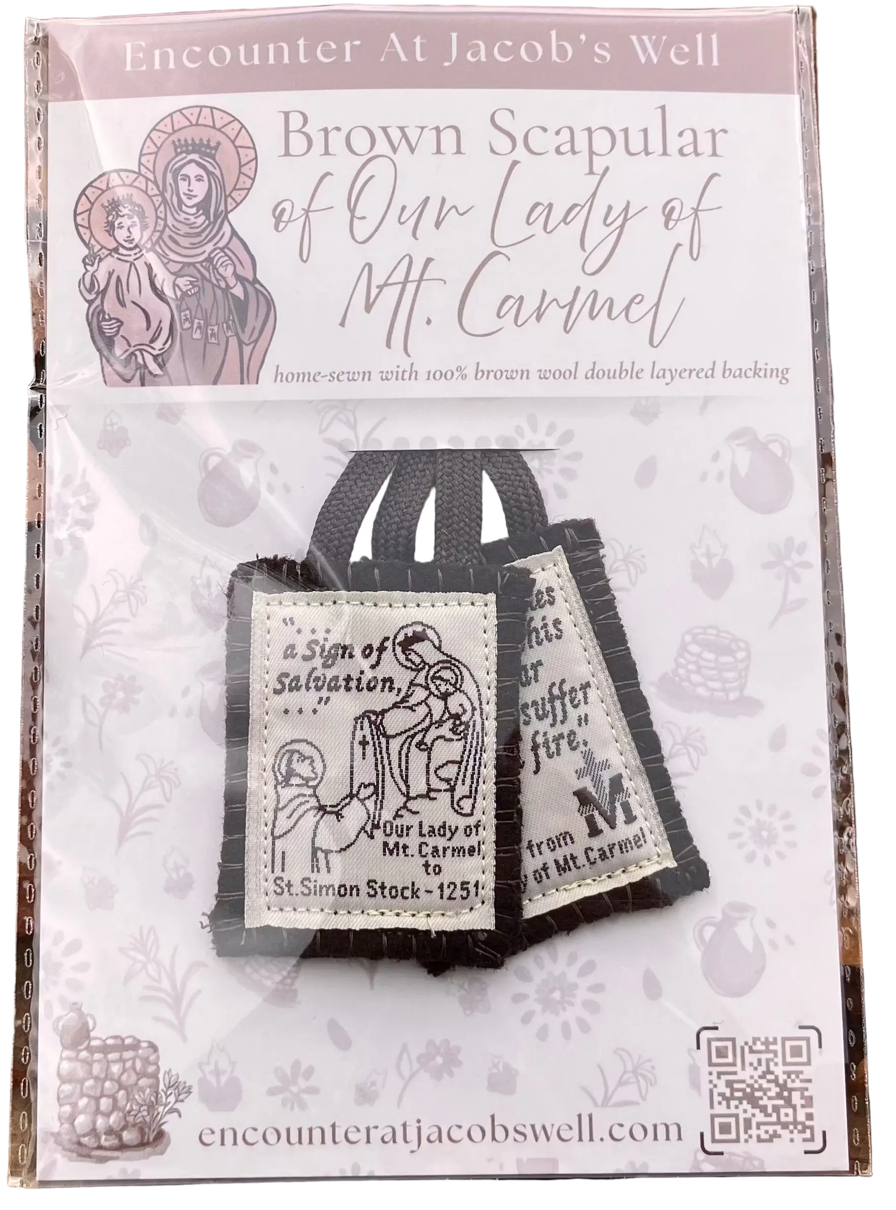 Brown Scapular of Our Lady of Mt. Carmel My Store