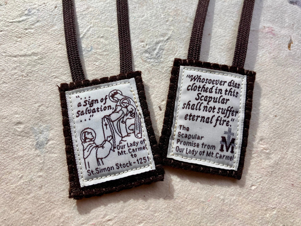 Brown Scapular of Our Lady of Mt. Carmel My Store