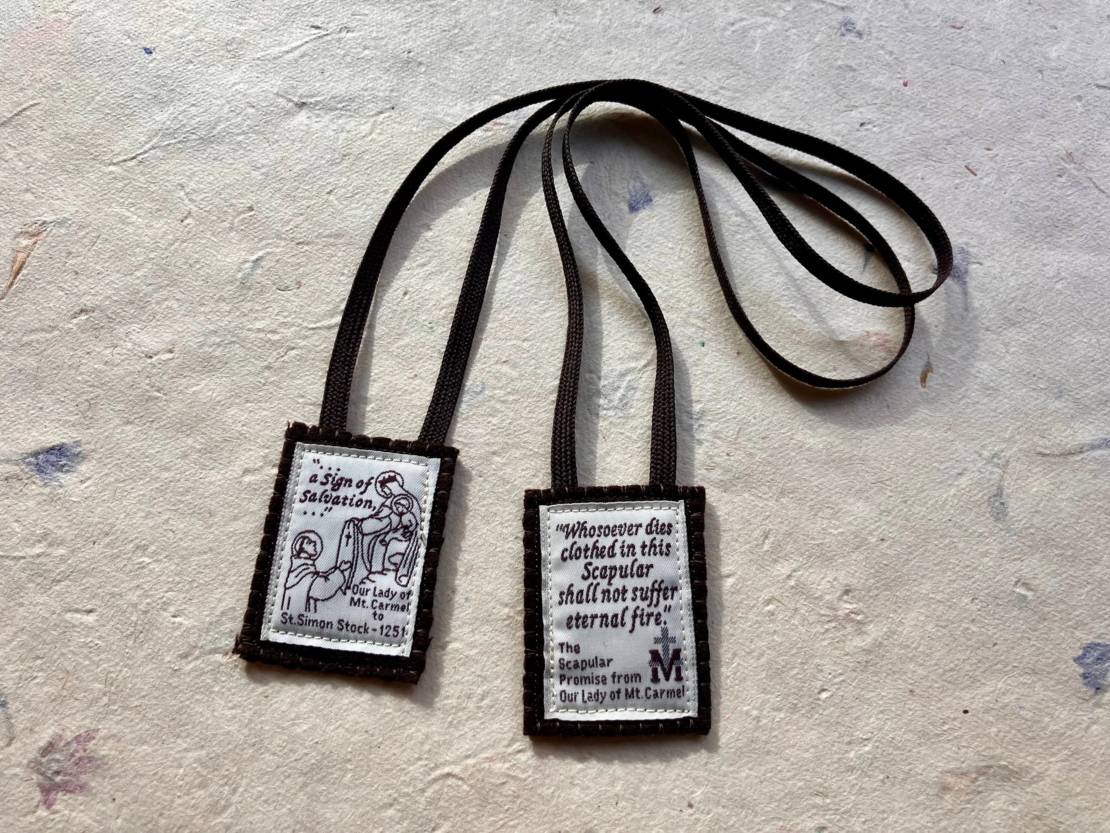 Brown Scapular of Our Lady of Mt. Carmel My Store