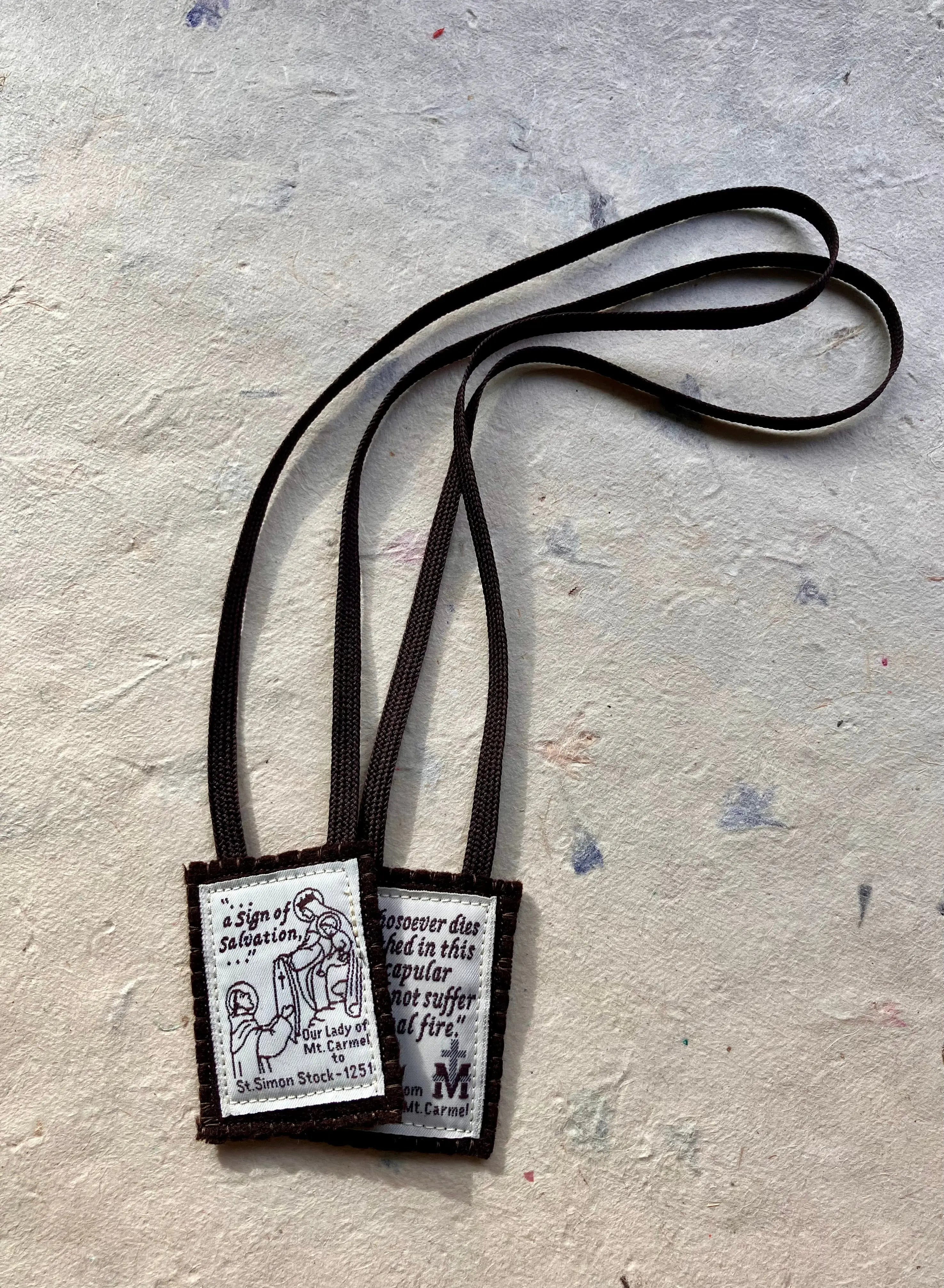 Brown Scapular of Our Lady of Mt. Carmel My Store