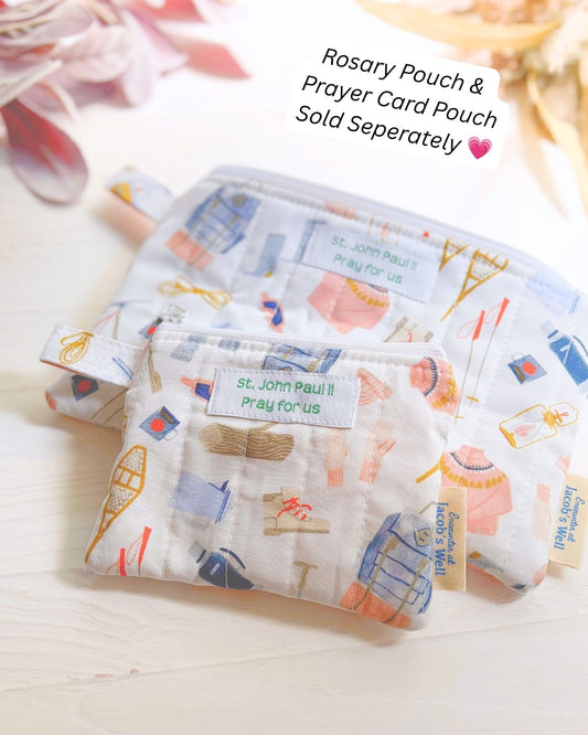 St. John Paul 2 - Adventure Awaits - Rosary Pouch
