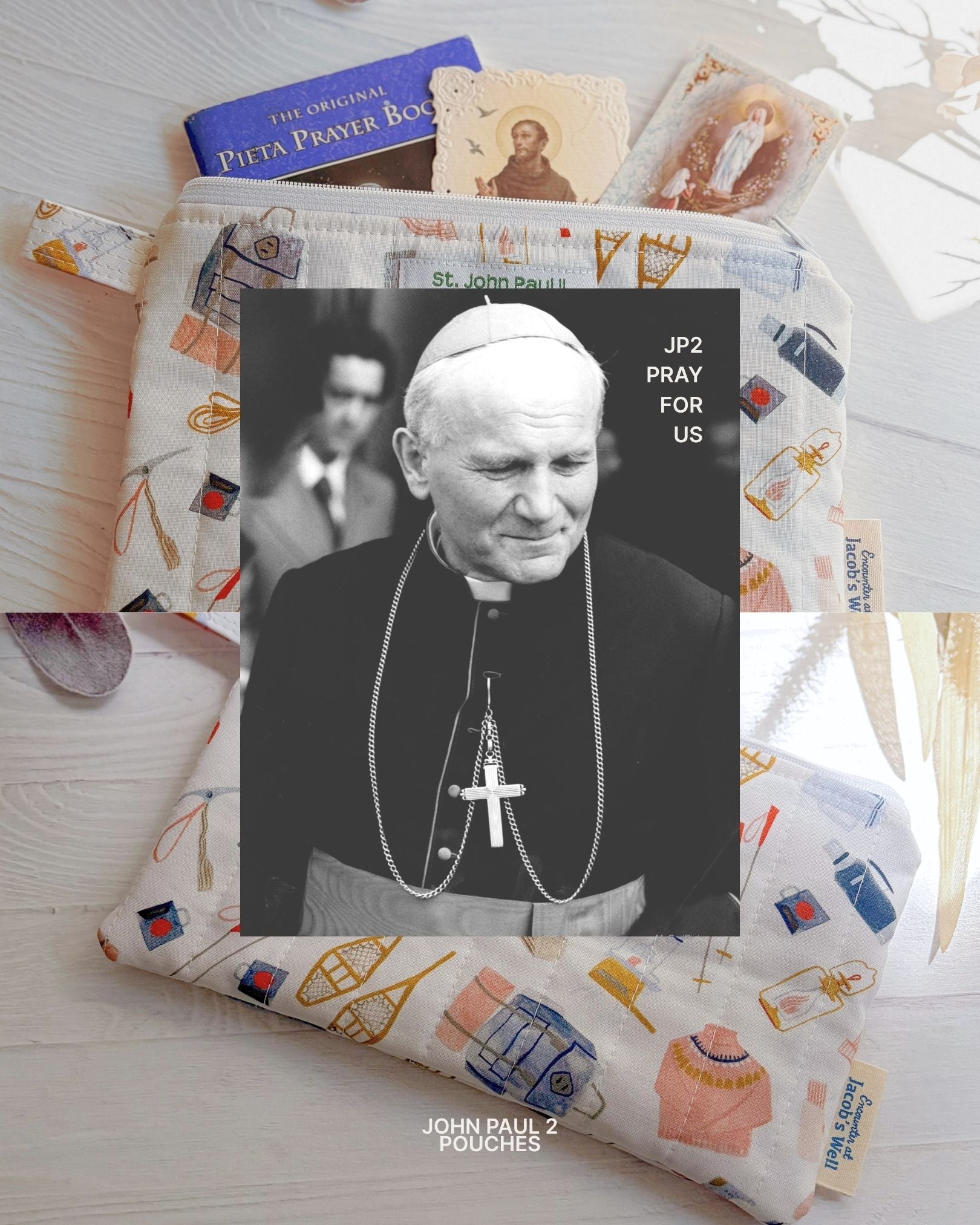 St. John Paul 2 - Prayer Card Pouch