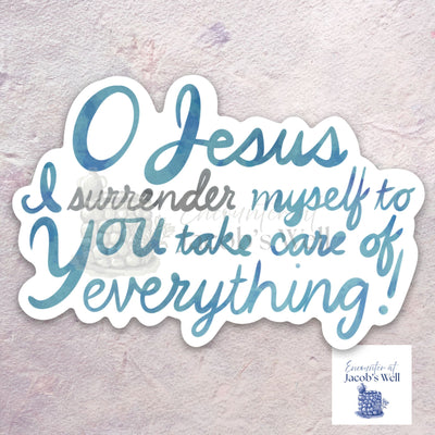 "The Surrender Prayer" - The Surrender Novena - Waterproof Vinyl Sticker