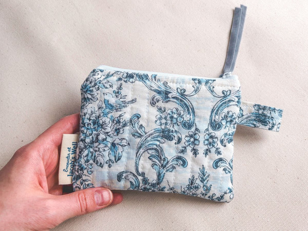 Elegant Floral - Marian Rosary Pouch – Confirmation Girl Gift Encounter At Jacob's Well