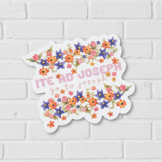 "ITE AD JOSEPH" - Go to Joseph! - Waterproof Vinyl Sticker Encounter At Jacob's Well