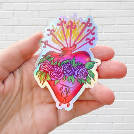 Immaculate Heart of Mary - Holographic - Vinyl Sticker