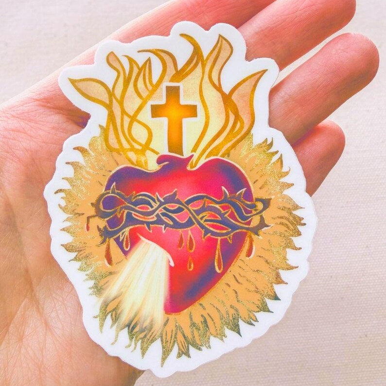 Sacred Heart of Jesus - Vinyl Sticker